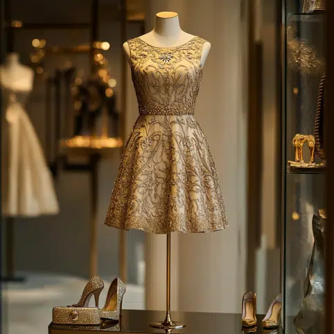 Gold Dresses